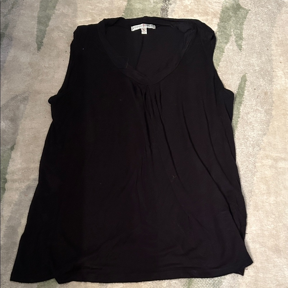 Vintage Suzie Classic Black Tank Top